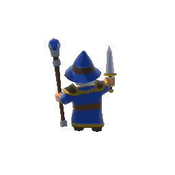 Wizard 공격 프레임, s 방향
